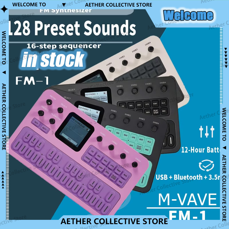 Midi Controller Pad - M-VAVE FM1 – портативный FM-синтезатор с