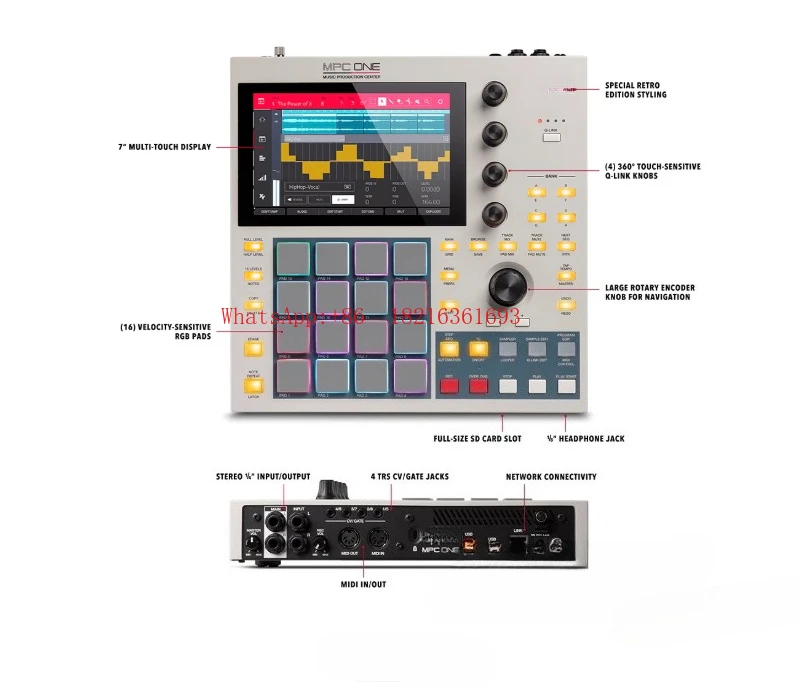 Midi Controller Pad - 2026GOOD Аранжировочный синтезатор-контроллер с драм-машиной, музыкальный