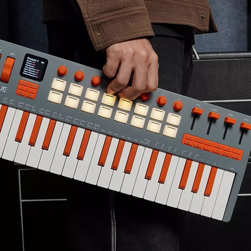 Midi Controller Pad - 37-клавишная MIDI-клавиатура, портативный Bluetooth-контроллер с ударной