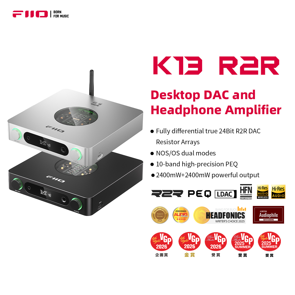 FiiO K13 R2R/K13 – настольный  – обзор и цена Headphone Amplifier Dac