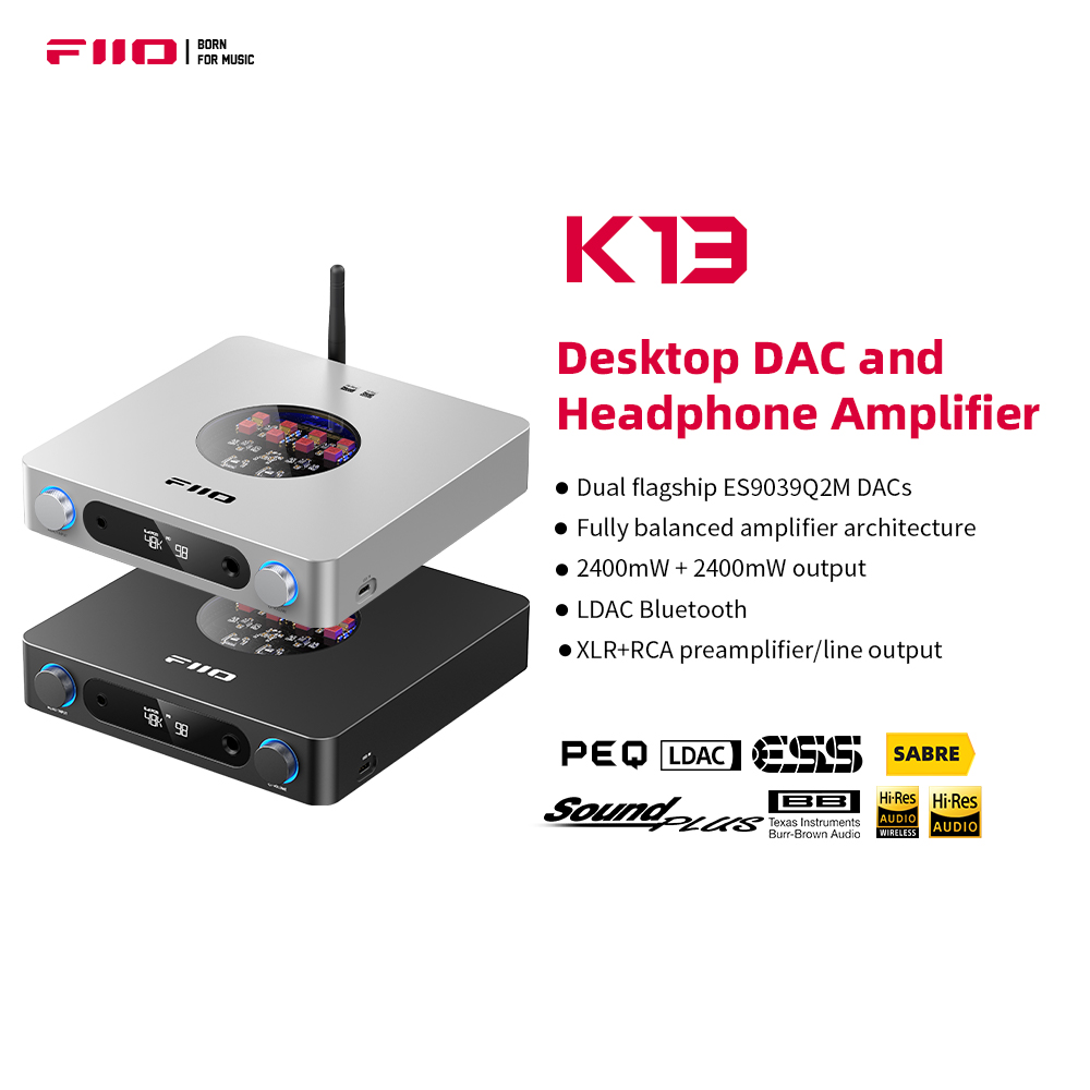 FiiO K13 R2R/K13 – настольный  – обзор и цена Headphone Amplifier Dac