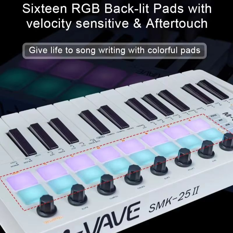 M-Vave Smk-25 Миди-контроллер  – обзор и цена Midi Controller Pad