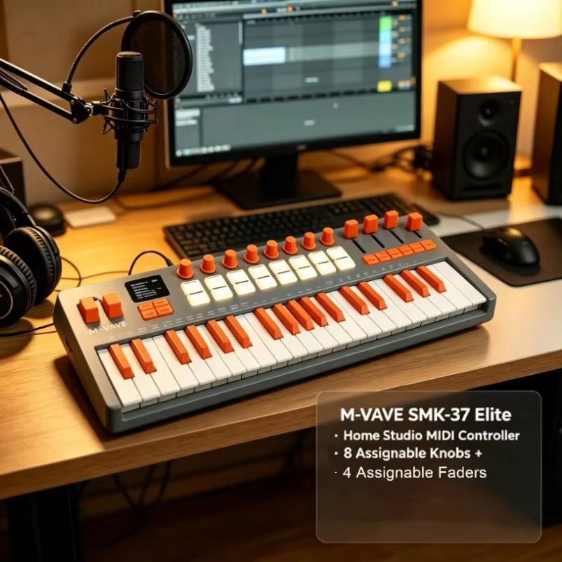 M-VAVE SMK-37 Elite – MIDI-кла – обзор и цена Midi Controller Pad